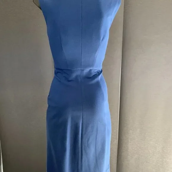 DVF Blue Work Dress | 8 - Picture 4 of 5